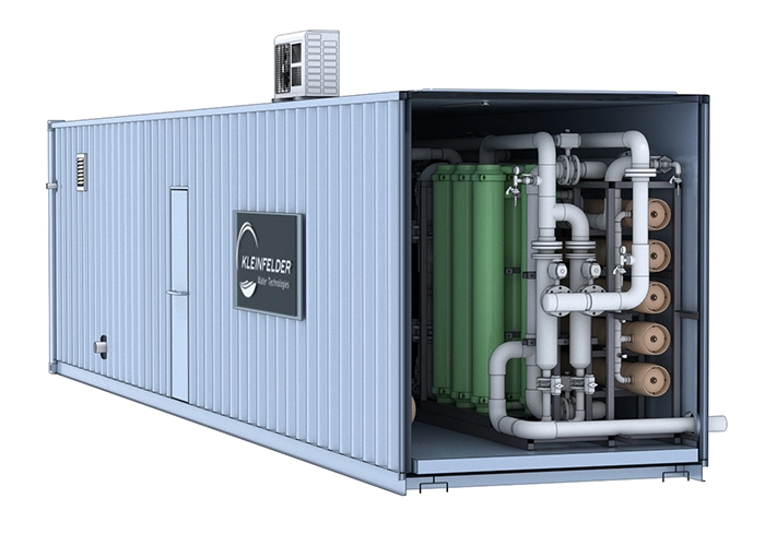 modular water treatment reverse osmosis and ultrafiltration combined system rendering