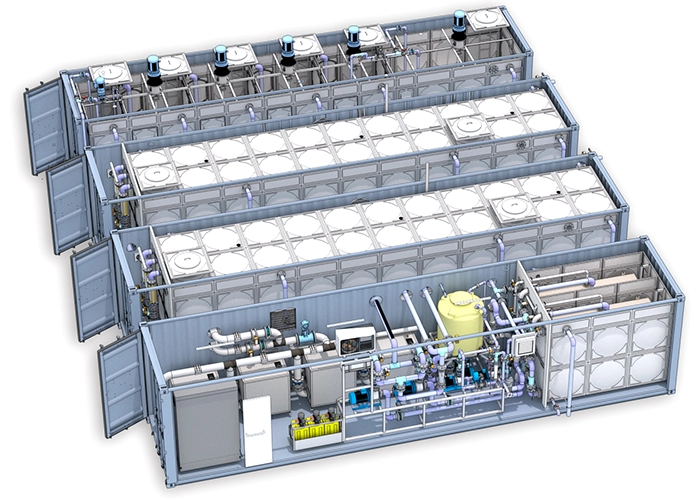modular water treatment ultrafiltration rendering